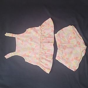 Vince camuto tank/short/scrunchie set